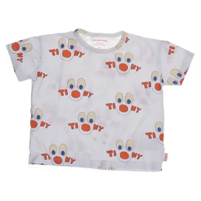 T-shirt (Hvid, Flerfarvet) fra Tinycottons Bomuld, Elastan