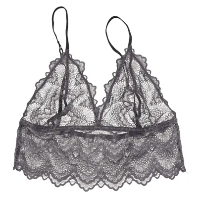Bralette (Gray) from Understatement Elastane, Polyamide