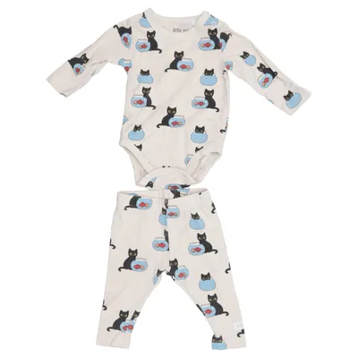 Set (Beige, Mehrfarbig) von Little Me Baumwolle, Elasthan