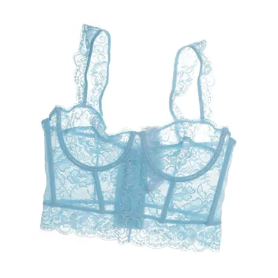Bustier (Wide Strap Lace Cup Corset) fra NA-KD Elastan, Polyamid
