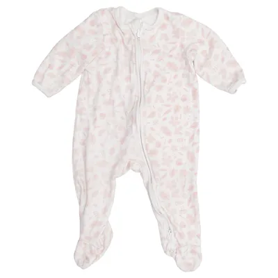 Strampler (Weiß, Pink) von Little Me Baumwolle
