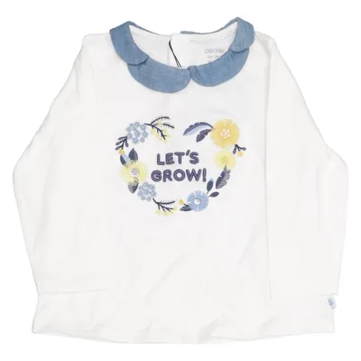 Long sleeve T-shirt (White, Blue, Yellow) from Obaïbi Cotton, Elastane