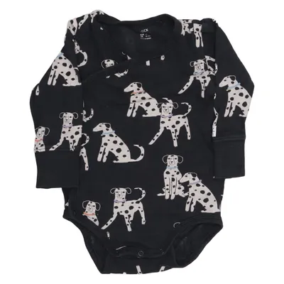 Body (Noir, Blanc) de Lindex Baby Coton, Élasthane