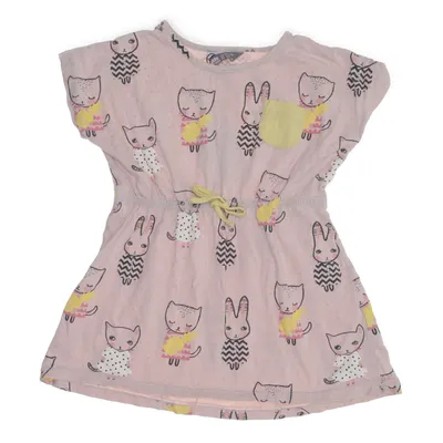 Jurk (Roze, Meerkleurig) van Kids by Lindex Katoen, Modal