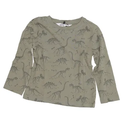 Långärmad t-shirt (Grön) från H&M Bomull