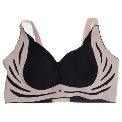 Bralette (Black, Beige) Elastane, Polyamide