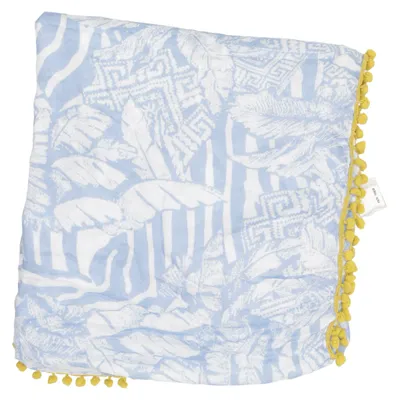 Sjal (Blå, Hvid) fra Rich & Royal Viscose