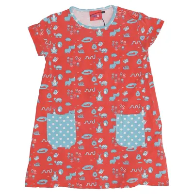 Dress (Red, Blue, Multicolored) from Me&i Cotton, Elastane