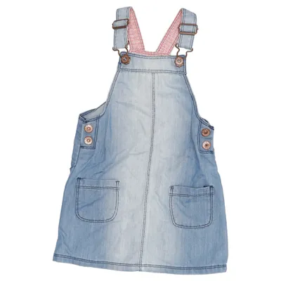 Dungaree dress (Blue) from LDB Industries