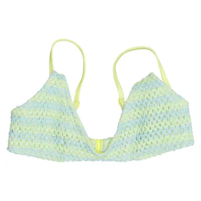 Bikini top (Yellow, Blue) from Triangl Cotton