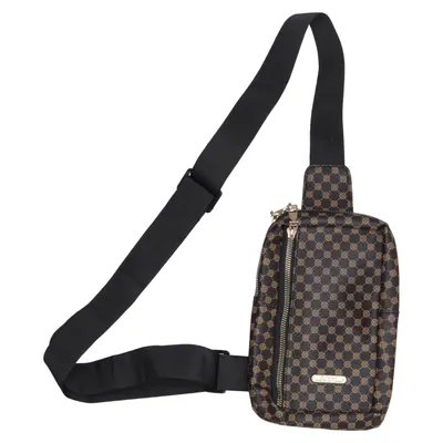 Sac à bandoulière (Marron, Noir) de Jingpin
