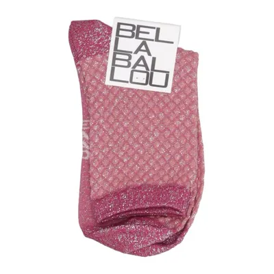 Sokken (Roze) van Bella Ballou Elastaan, Metallvezel, Polyamide, Polyester