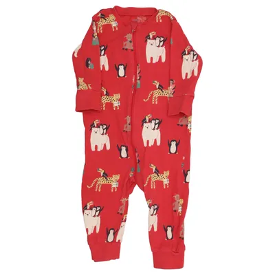 Barboteuse (Rouge, Multicolore) de Lindex Baby Coton