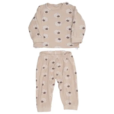 Pyjama (Beige) van Lindex Baby Katoen, Elastaan