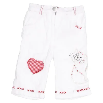 Pantalon (Blanc, Rouge) de InScene Coton