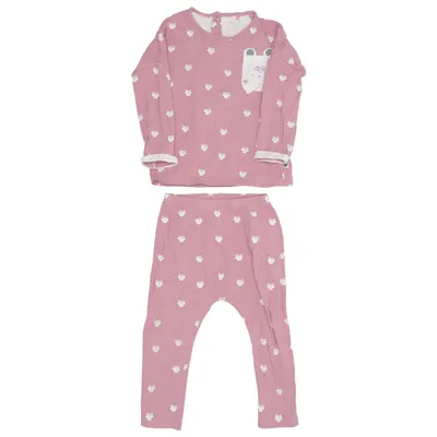 Pyjamas (Rosa) från Next Bomull, Elastan