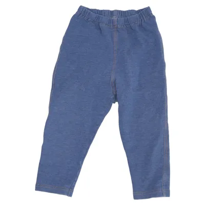 Leggings (Blue) from Uniqlo Baby Cotton, Elastane