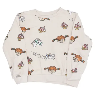 Sweatshirt (Beige, Multicolore) de Pippi Långstrump Coton