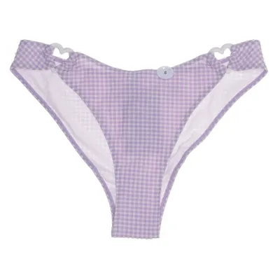Bas de bikini (Violet, Blanc) de Monki Polyamide, Polyester