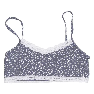 Bralette (Blauw, Wit) van H&M Katoen, Elastaan, Polyamide