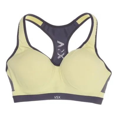 Sports bra (Gray, Yellow) from Victoria's Secret Elastane, Nylon, Polyester