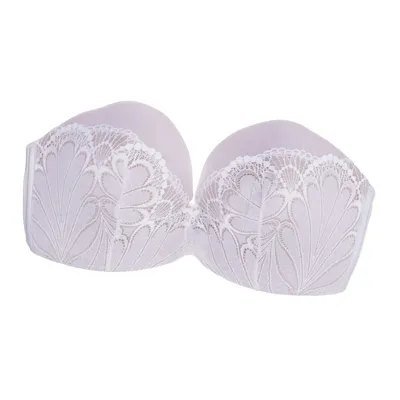 Bandeau-bh (Vit, Beige) från Wonderbra Elastan, Polyamid, Polyester
