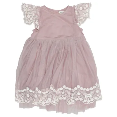 Dress (Pink, White) from Newbie by KappAhl Cotton, Polyester