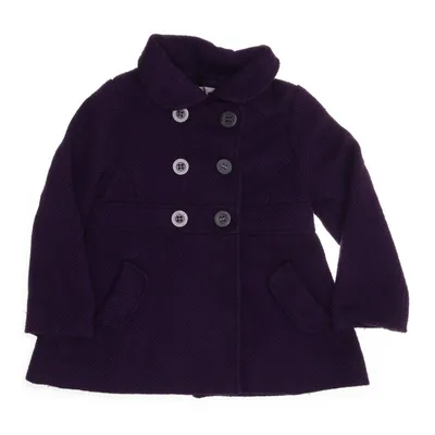 Pea coat (Purple) from H&M Polyester, Viscose