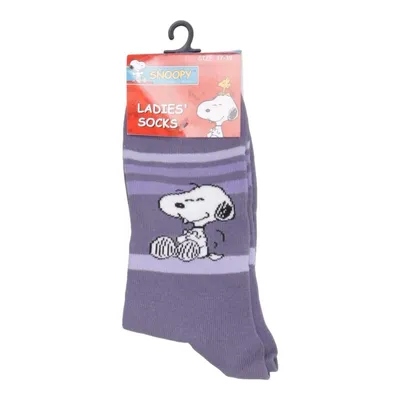 Socks (Purple, Multicolored) from Snoopy Cotton, Elastane, Polyamide