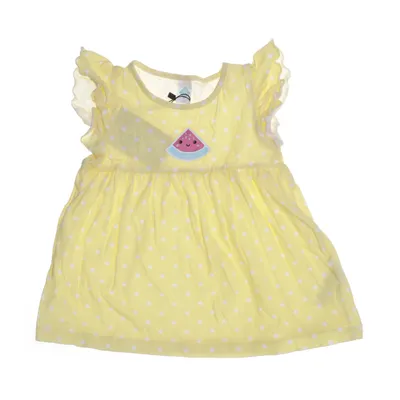 Robe (Jaune, Blanc) de Tex Baby Coton