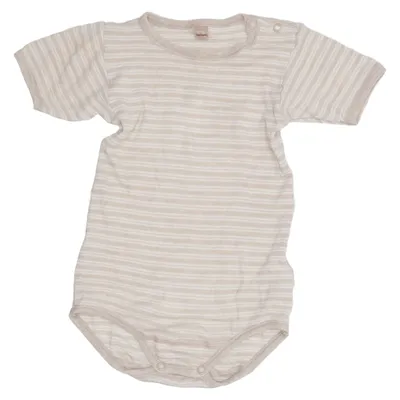 Body (Beige, Weiß) von Duns Merinowolle, Seide