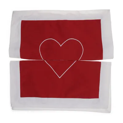 Cushion cover (Red, White) from Ohlssons