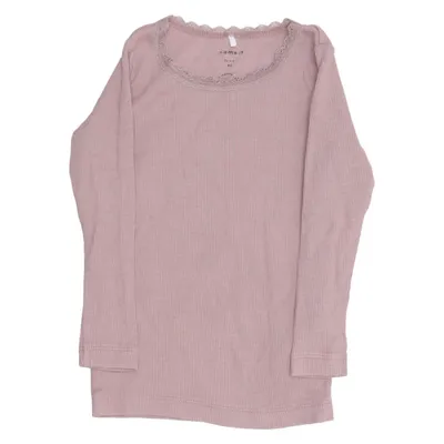 Lange mouwen shirt (Roze) van Name It Elastaan, Modal, Organisch katoen