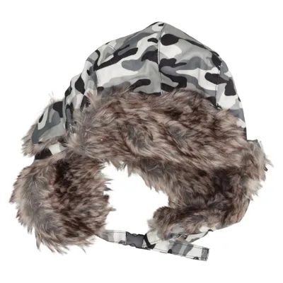 Chapeau de trappeur (Gris, Noir, Blanc) de BLWR Polyester