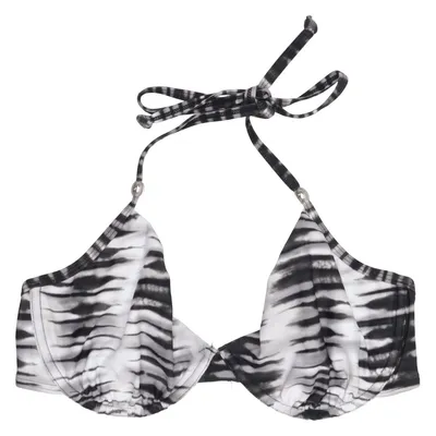Bikini top (Black, White) from Abecita Elastane, Polyamide