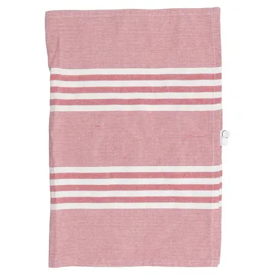 Kitchen towel (Red, White) from Classic Textile of Sweden Recycled cotton, Recycled polyester