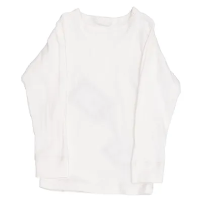 Langærmet t-shirt (Hvid) fra Dilling Bomuld