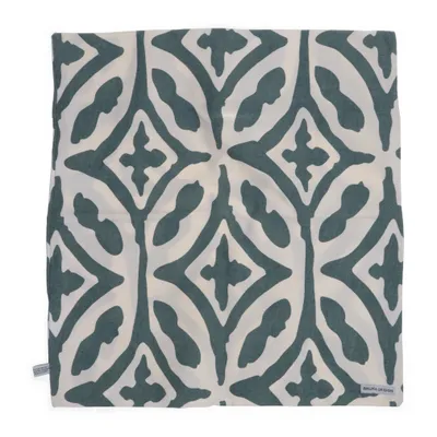 Kuddfodral (Vit, Grön) från Bruka Design