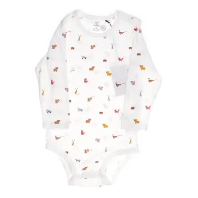 Body (White, Multicolored) from Lindex Baby Cotton, Elastane
