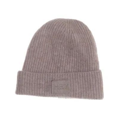Bonnet (Beige) de Hey Marly Laine d'alpaga, Élasthane, Polyamide, Polyester