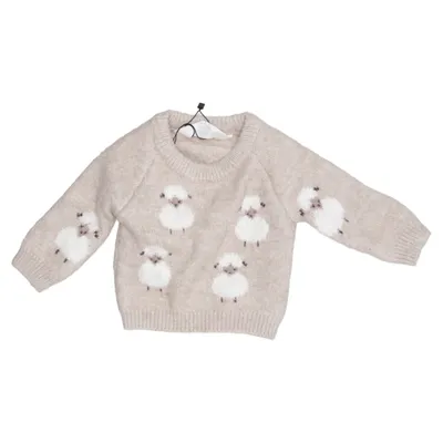 Pull-over (Beige, Blanc) de Primark Acrylique, Élasthane, Polyamide, Polyester, Viscose