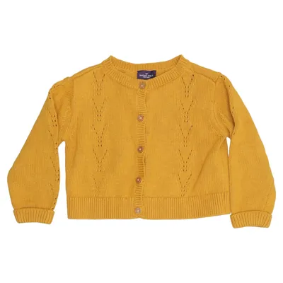 Cardigan (Yellow) from Sergent Major Cotton, Polyamide, Viscose, Wool