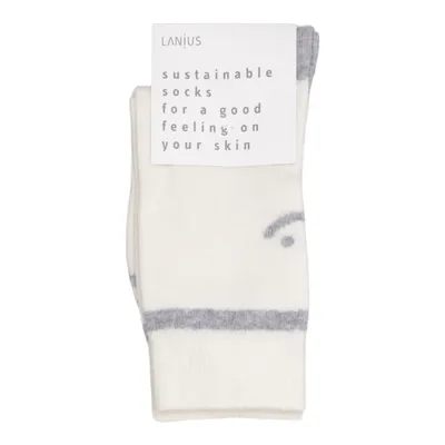 Sockor (Vit, Grå) från Lanius Bomull, Elastan, Polyamid, Ull