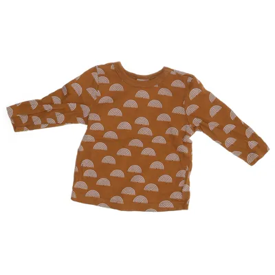 Long sleeve T-shirt (Brown, White) from Alana Cotton