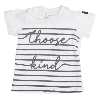 T-shirt (Blanc, Noir) de Polarn O. Pyret Coton biologique