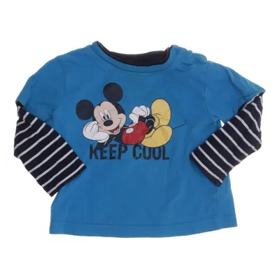 T-shirt à manches longues (Bleu, Noir, Blanc, Rouge, Jaune) de Disney Baby Coton