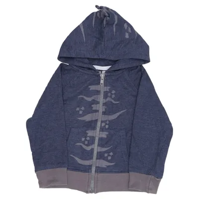 Hoodie (Blue, Gray) from Pytteliten Cotton, Polyester