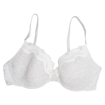 Soutien-gorge (Gris, Blanc) de F&F Coton, Élasthane, Polyamide, Polyester