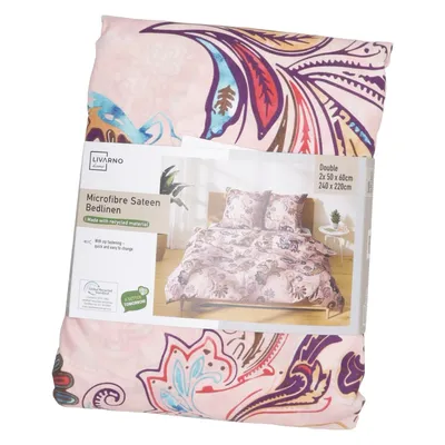 Bäddset (Rosa, Flerfärgad) från Livarno Home Polyester