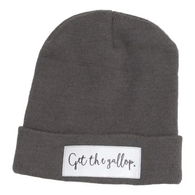 Beanie (Gray) from Get the Gallop Acrylic
